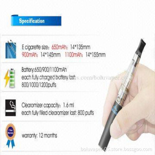 Best Seller CE4 BP Electronic Cigarettes, Available in 650/900/1,100mAh Battery Capacity